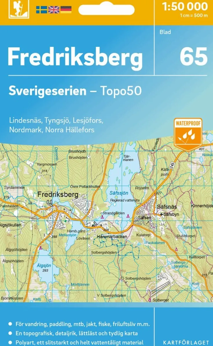 65 Fredriksberg Sverigeserien Topo50