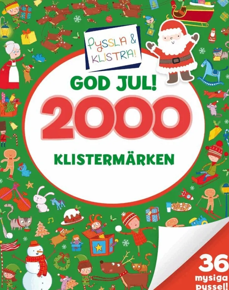 2000 klistermärken. God jul!