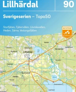 90 Lillhärdal Sverigeserien Topo50