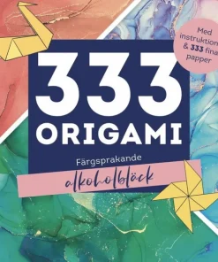 333 origami : Färgsprakande alkoholbläck