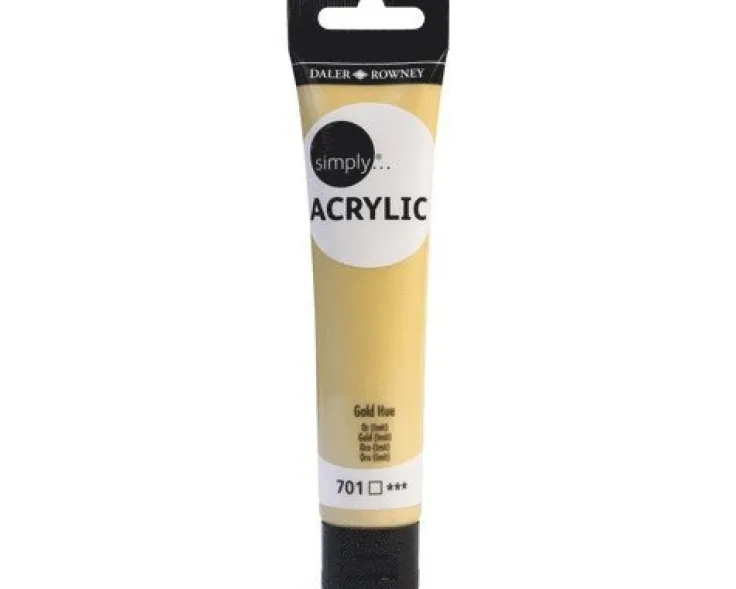 Akrylfärg 75ml Simply guld