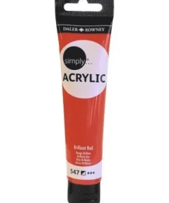 Akrylfärg 75ml Simply röd