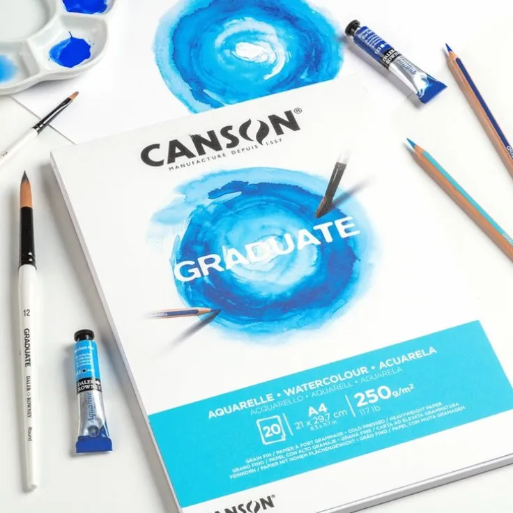 Akvarellblock A4 Graduate Aquarelle 250g 20 ark