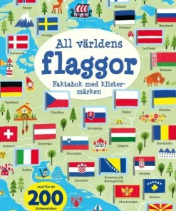 All världens flaggor : faktabok med klistermärken