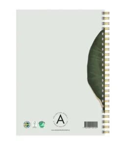 Anteckningsblock A5 linjerad Vit Näckros
