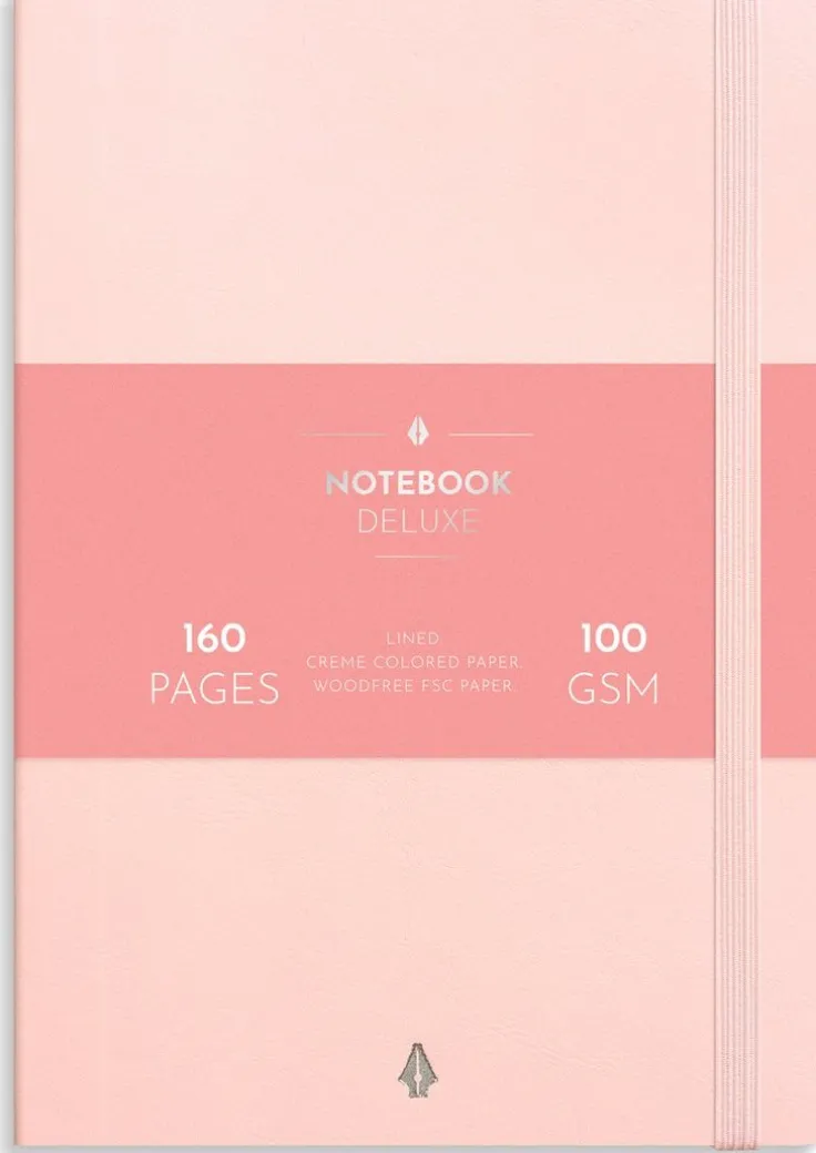 Anteckningsbok A5 Deluxe rosa