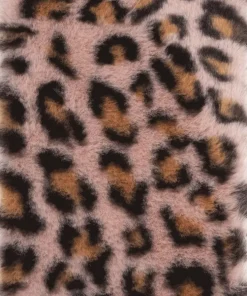 Anteckningsbok A5 fluff leopard rosa