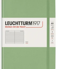 Anteckningsbok A5 Leuchtturm1917 linjerad Sage