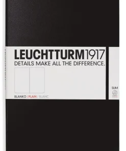 Anteckningsbok A4+ Leuchtturm1917 slim olinjerad Black