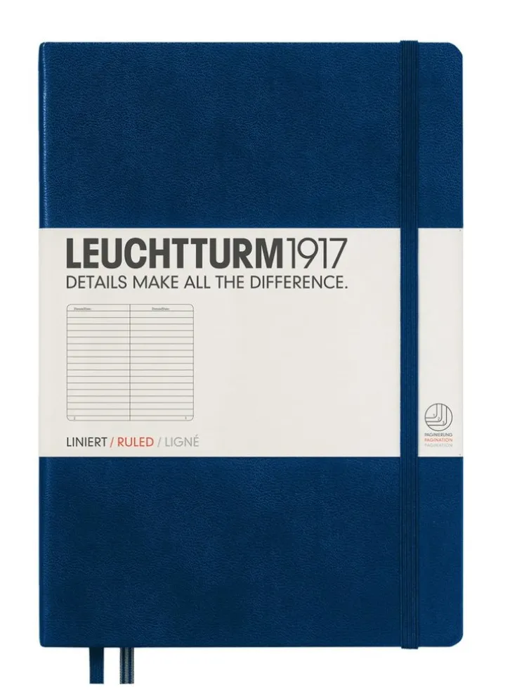 Anteckningsbok A5 Leuchtturm1917 linjerad Navy