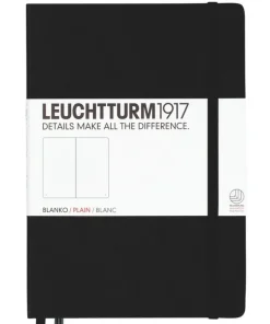Anteckningsbok A5 Leuchtturm1917 olinjerad Black