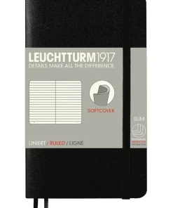 Anteckningsbok A6 Leuchtturm1917 linjerad mjuk Black