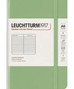 Anteckningsbok A6 Leuchtturm1917 linjerad Sage