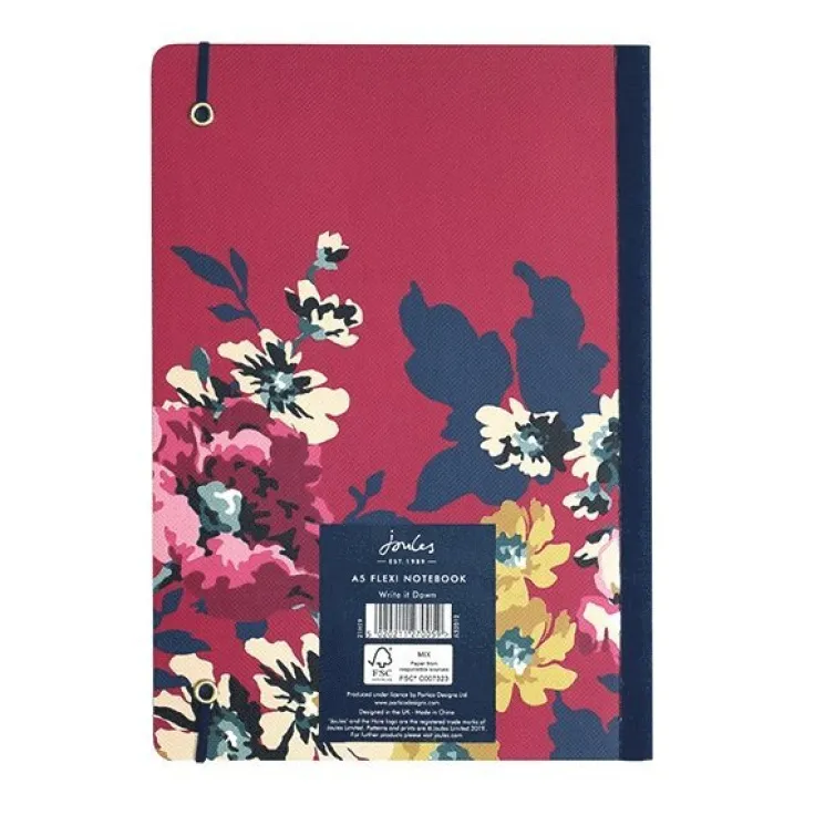 Anteckningsbok A5 linjerad Joules Floral