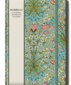 Anteckningsbok A5 linjerad - William Morris : Golden Lily Green,