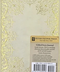 Anteckningsbok A6 linjerad Gilded Ivory