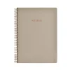 Anteckningsbok A4 linjerad spiral beige