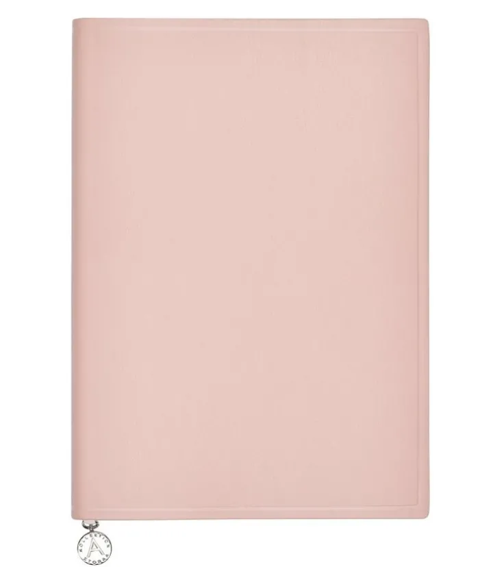 Anteckningsbok A5 olinjerad soft rosa