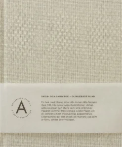 Anteckningsbok A5 olinjerad textil beige