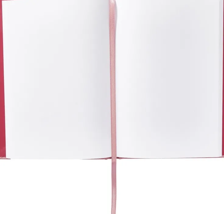 Anteckningsbok A5 olinjerad textil rosa