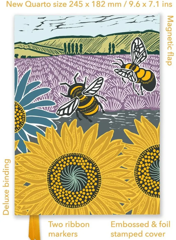 Anteckningsbok B5 linjerad - Kate Heiss : Sunflower Fields