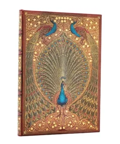 Anteckningsbok Paperblanks Midi olinjerad - Hafiz's Peacocks
