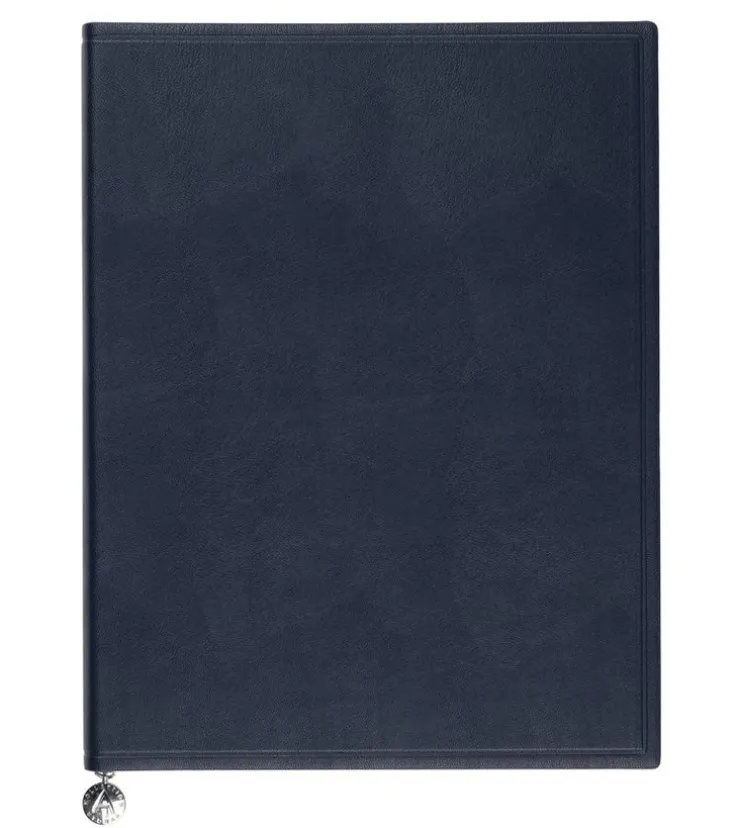 Anteckningsbok 19x25 linjerad soft marinblå