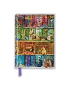 Anteckningsbok 15x11cm - A Stitch in Time Bookshelf
