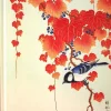Anteckningsbok 23x19cm - Bird and Red Ivy