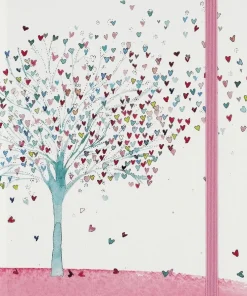 Anteckningsbok 18x13cm linjerad Tree of Hearts
