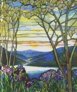 Anteckningsbok 23x19cm linjerad Tiffany Window