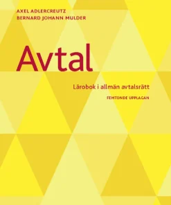 Avtal : lärobok i allmän avtalsrätt