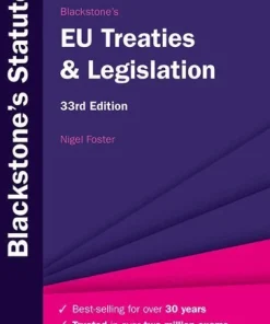 Blackstone's EU Treaties & Legislation