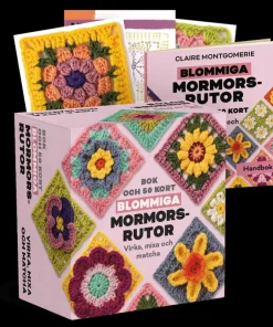 Blommiga mormorsrutor - Bok och 50 kort: Virka, mixa och matcha