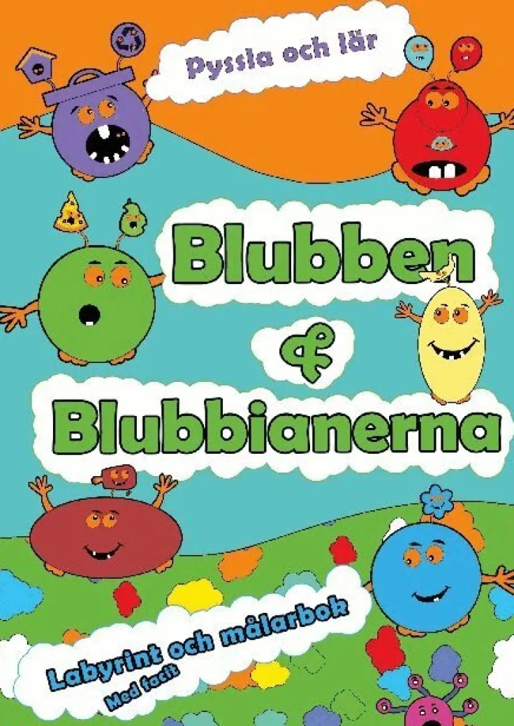 Blubben och Blubbianerna Labyrint och Målarbok : Blubben och Blubbianernas