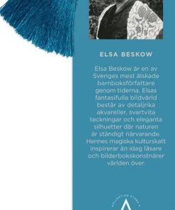 Bokmärke Elsa Beskow Blåsippor och tussilago blå