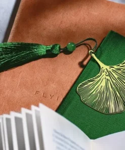 Bokmärke i metall Ginko