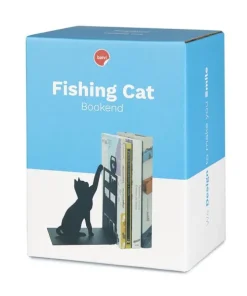 Bokstöd Fiskande Katt
