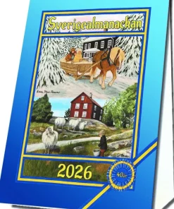 Bordskalender 2026 A6 Sverigealmanackan