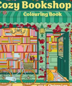 Cozy Bookshops: Colouring Book
