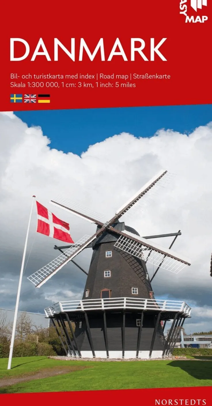 Danmark EasyMap : Skala 1:300.000