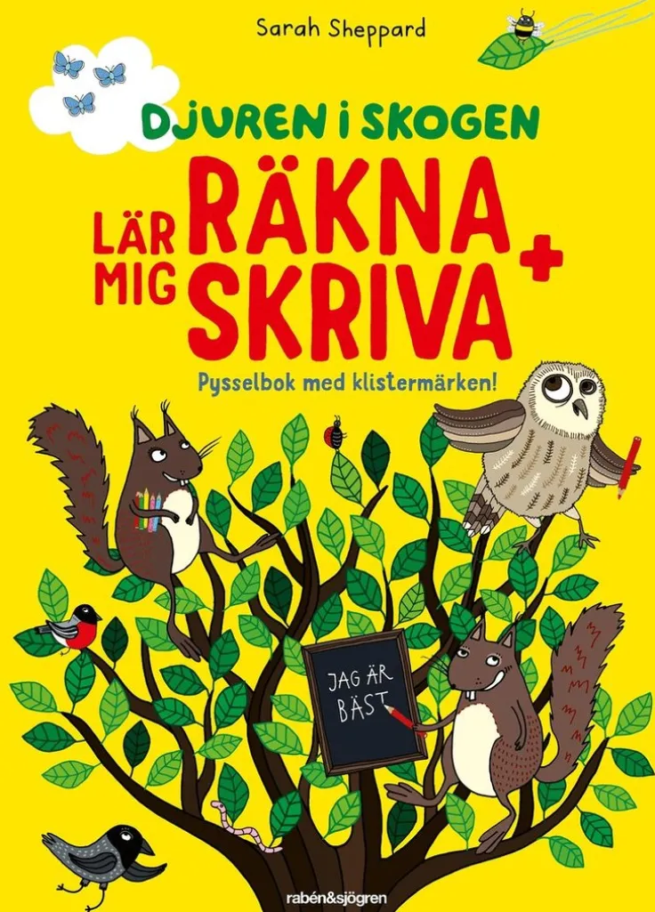 Djuren i skogen lär mig räkna + skriva