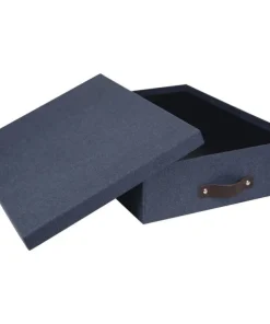 Dokumentbox A4 Oskar canvas blå
