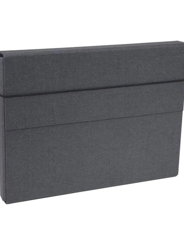 Dokumentmapp A4 Olof canvas svart