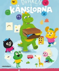 Draken och känslorna målarbok