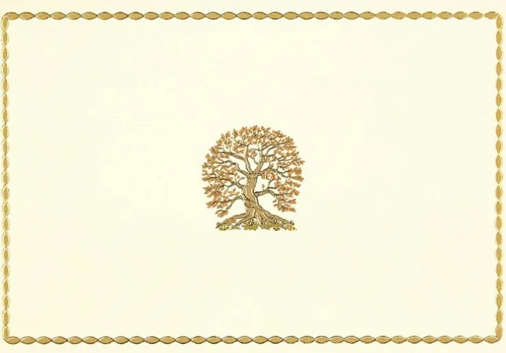 Dubbelvikta kort i Ask - Tree of Life