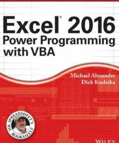 Excel 2016 Power Programming with VBA