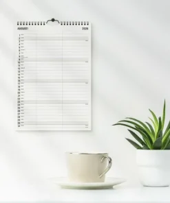 Familjekalender 2026 Black and white 2 kolumner