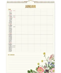 Familjekalender 2026 Blomster