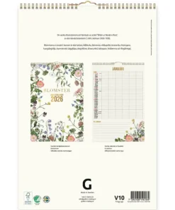 Familjekalender 2026 Blomster